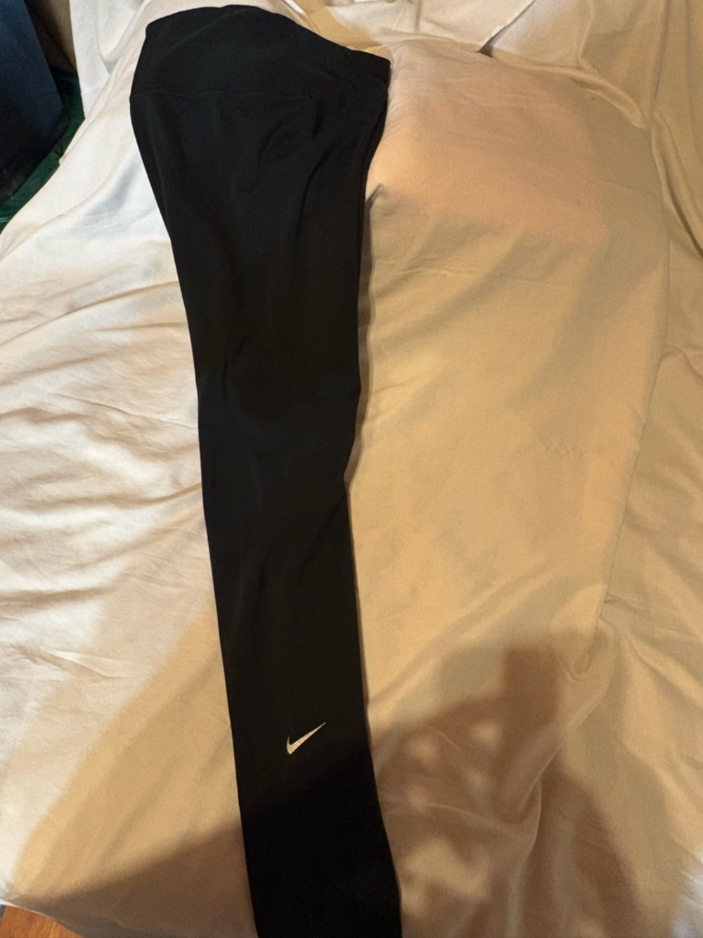 Nike Black Leggings with White Swoosh